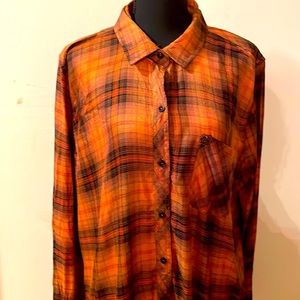 NWT Casa Cabana fall button up shirt in XL